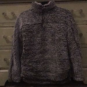 Thread+Supply fluffy 1/2 zip jacket